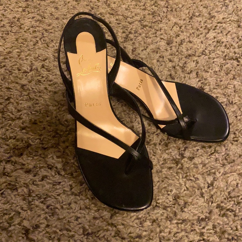 Christian Louboutin kitten heel sandals size 39.5